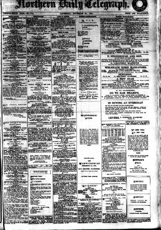 cover page of Northern Daily Telegraph published on November 23, 1911