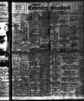 cover page of Coventry Standard published on November 23, 1928