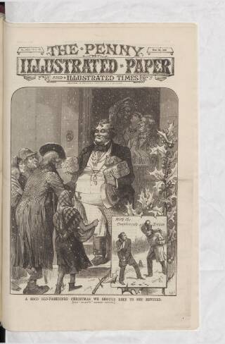 cover page of Penny Illustrated Paper published on December 25, 1880