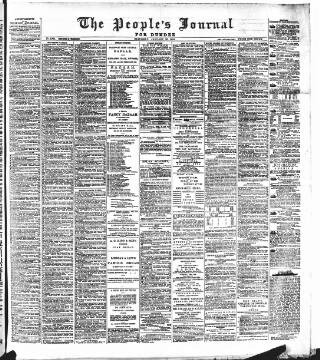 cover page of Dundee People's Journal published on January 26, 1884