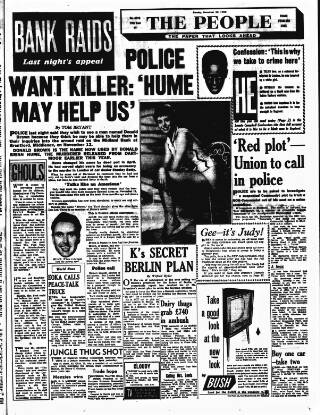 cover page of The People published on November 23, 1958