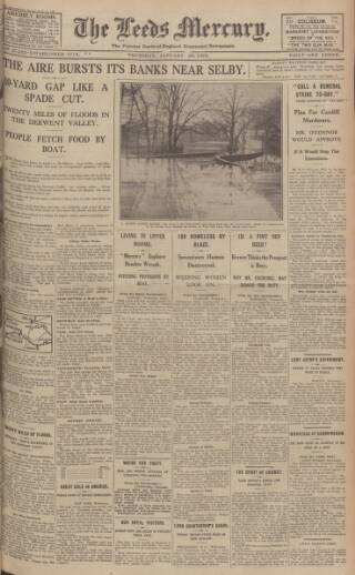 cover page of Leeds Mercury published on January 26, 1928