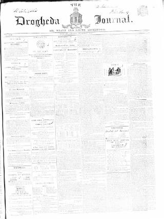 cover page of Drogheda Journal, or Meath & Louth Advertiser published on December 7, 1839