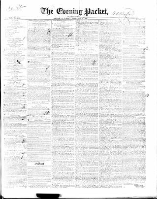 cover page of Dublin Evening Packet and Correspondent published on November 23, 1844