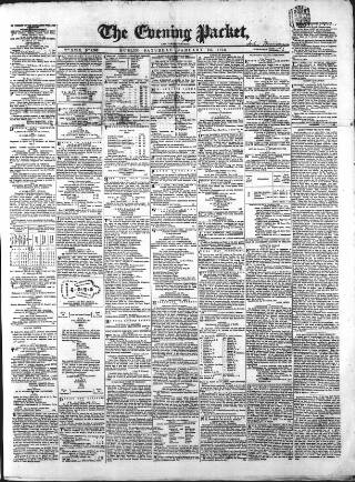 cover page of Dublin Evening Packet and Correspondent published on January 26, 1856