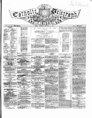 cover page of Catholic Telegraph published on December 25, 1858