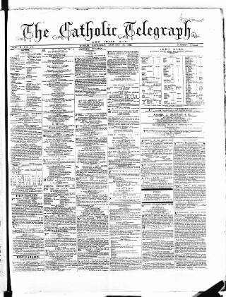 cover page of Catholic Telegraph published on January 26, 1861