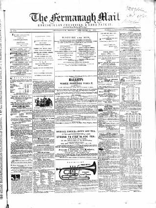 cover page of Enniskillen Chronicle and Erne Packet published on December 25, 1865