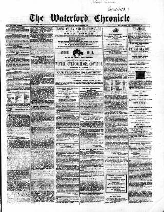 cover page of Waterford Chronicle published on December 25, 1858