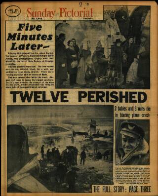 cover page of Sunday Mirror published on January 26, 1947