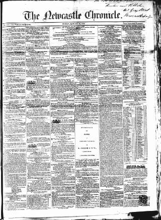 cover page of Newcastle Chronicle published on January 26, 1855