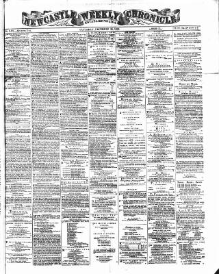 cover page of Newcastle Chronicle published on December 25, 1869