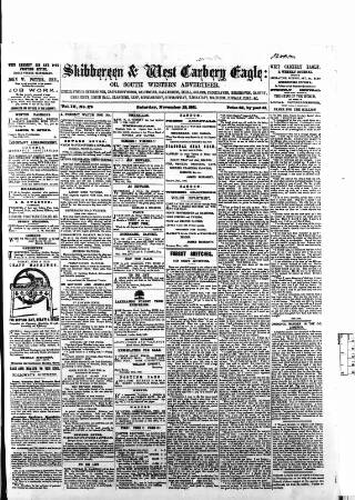 cover page of Skibbereen & West Carbery Eagle; or, South Western Advertiser published on November 23, 1861