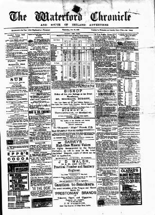 cover page of Waterford Chronicle published on November 23, 1898