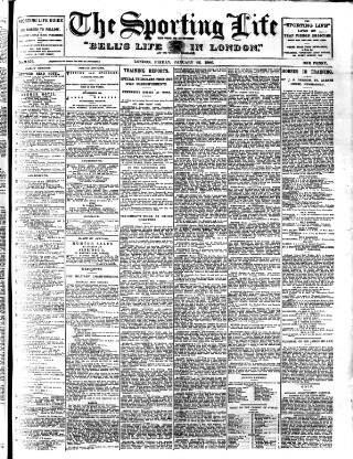 cover page of Sporting Life published on January 26, 1906