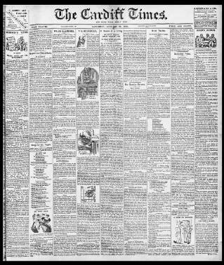 cover page of Cardiff Times published on January 26, 1895