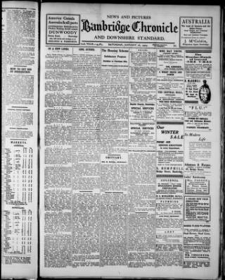 cover page of Banbridge Chronicle published on January 26, 1929