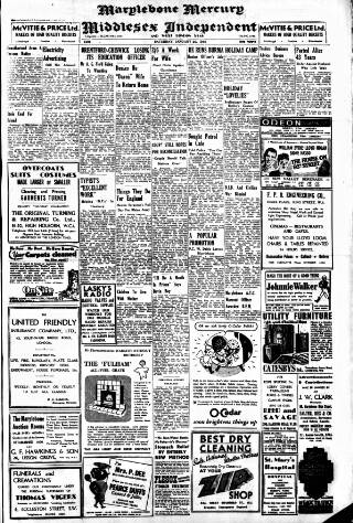 cover page of Marylebone Mercury published on January 26, 1946