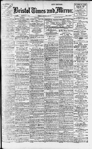 cover page of Bristol Times and Mirror published on January 26, 1917