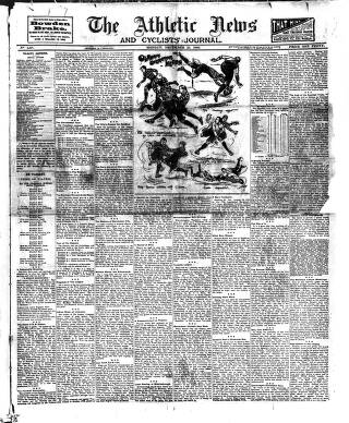 cover page of Athletic News published on December 25, 1905