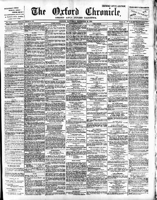 cover page of Oxford Chronicle and Reading Gazette published on November 23, 1895