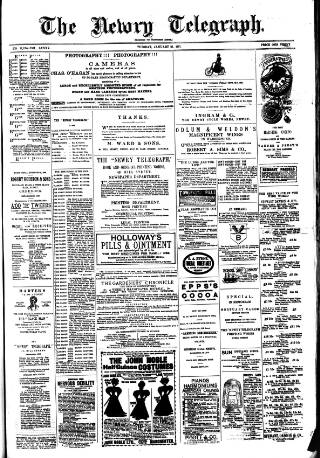 cover page of Newry Telegraph published on January 26, 1897