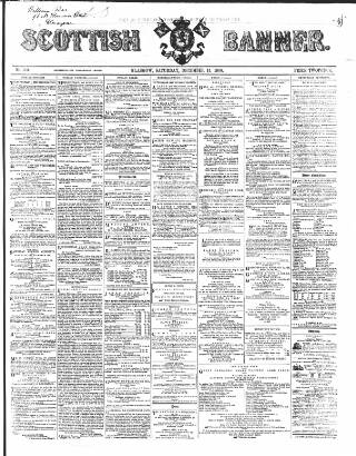 cover page of Scottish Banner published on December 15, 1860