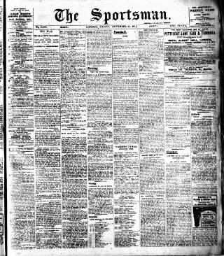 cover page of The Sportsman published on November 23, 1917