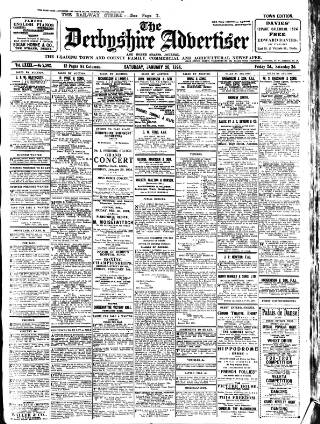 cover page of Derbyshire Advertiser and Journal published on January 26, 1924