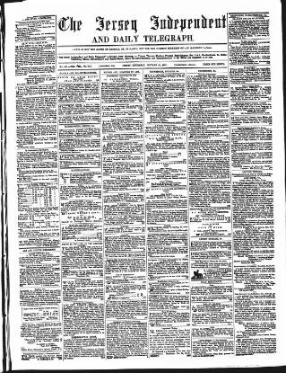 cover page of Jersey Independent and Daily Telegraph published on January 26, 1860