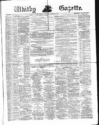 cover page of Whitby Gazette published on November 23, 1878