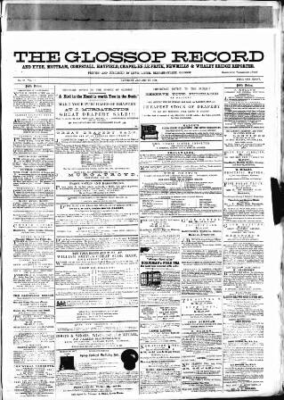 cover page of Glossop Record published on January 26, 1861