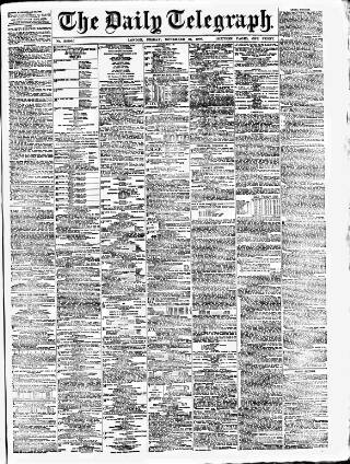 cover page of Daily Telegraph & Courier (London) published on November 23, 1906