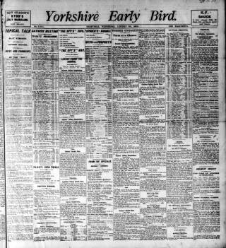 cover page of Yorkshire Early Bird published on January 26, 1910