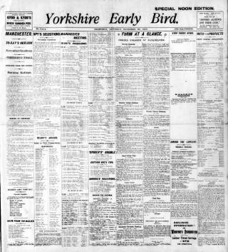 cover page of Yorkshire Early Bird published on November 26, 1910