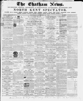 cover page of Chatham News published on November 23, 1861