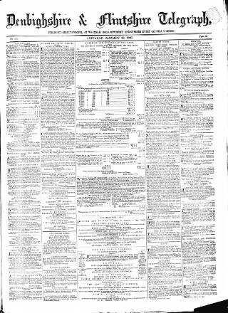 cover page of Wrexhamite and Denbighshire and Flintshire Reporter published on January 28, 1865