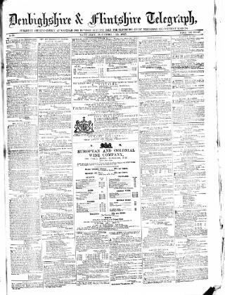 cover page of Wrexhamite and Denbighshire and Flintshire Reporter published on December 23, 1865