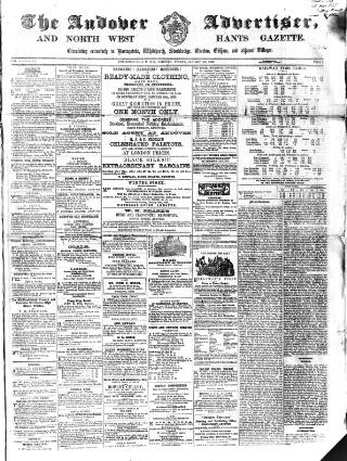 cover page of Andover Advertiser and North West Hants Gazette published on January 31, 1862