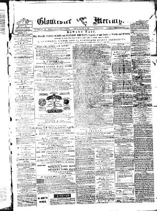 cover page of Gloucester Mercury published on December 25, 1880