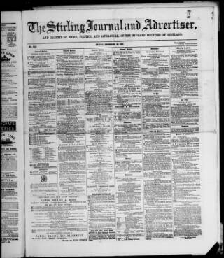 cover page of Stirling Journal and Advertiser published on December 29, 1882