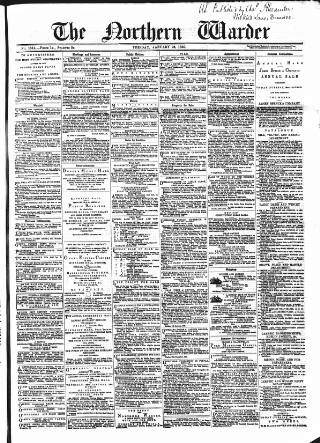 cover page of Northern Warder and General Advertiser for the Counties of Fife, Perth and Forfar published on January 26, 1869