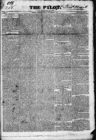 cover page of The Pilot published on November 23, 1829