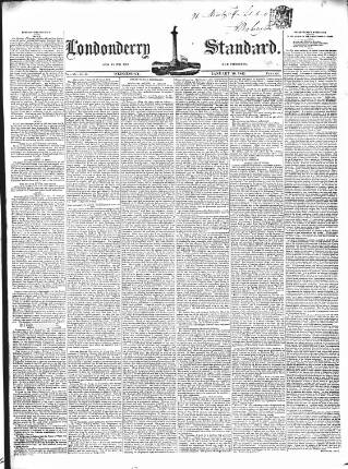 cover page of Londonderry Standard published on January 26, 1842