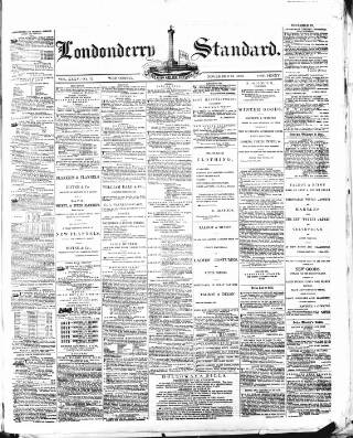 cover page of Londonderry Standard published on November 23, 1870