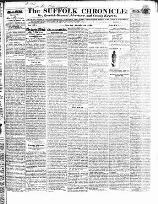 cover page of Suffolk Chronicle published on November 23, 1844