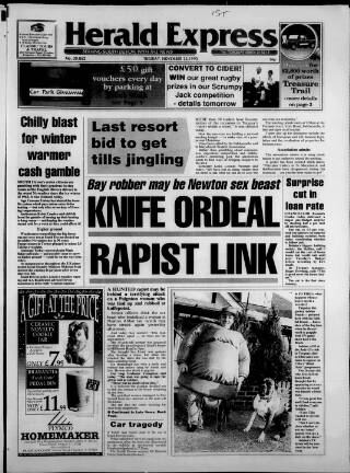 cover page of Torbay Express and South Devon Echo published on November 23, 1993