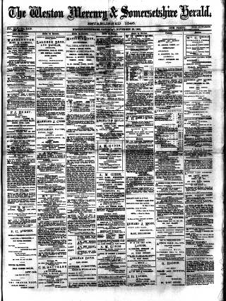 cover page of Weston Mercury published on November 23, 1901