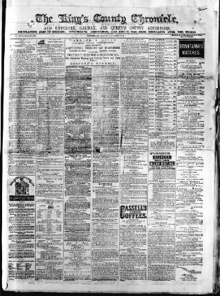 cover page of Kings County Chronicle published on December 25, 1873