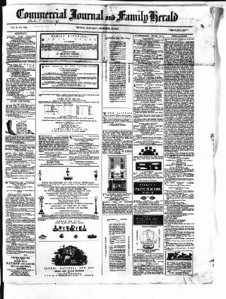 cover page of Commercial Journal published on December 25, 1858